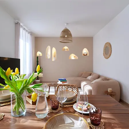 Center - Boho Chic & Secret - Parking & Wifi Apartment Colmar